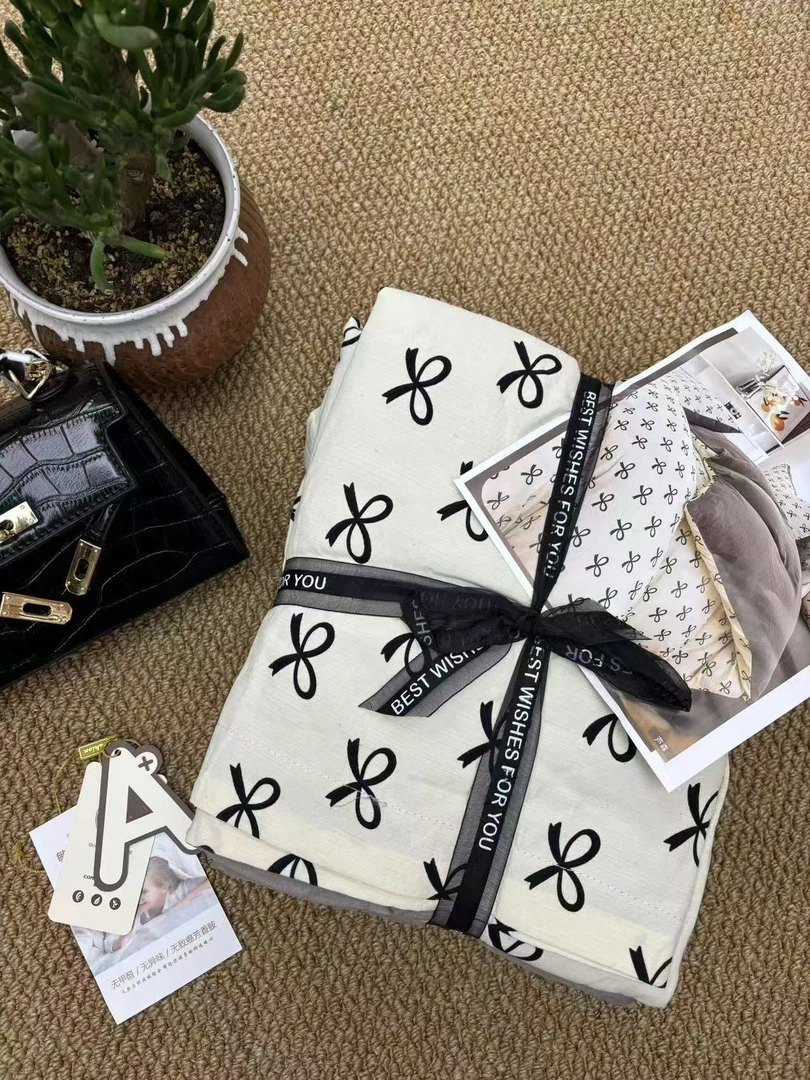 【蝶谷】亲肤小清新四件套