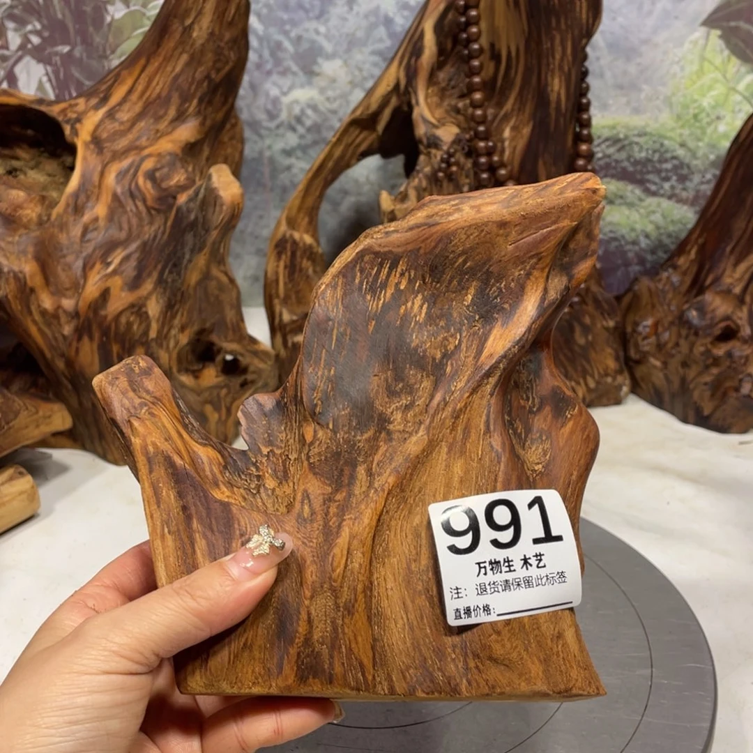 军***结木清凉薄荷药香味随形摆件，土埋老料自然香韵造型独特