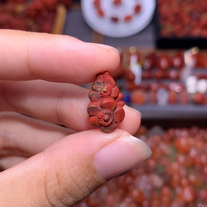 未镶嵌南红南红玛瑙包浆花花
