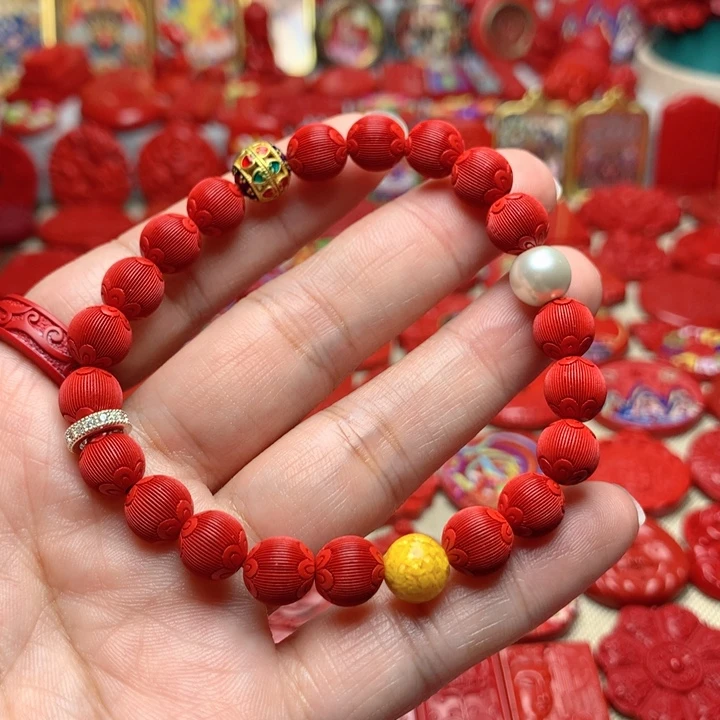 天然辰砂工艺品朱砂手串