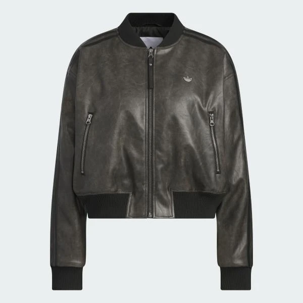 adidas/阿迪达斯女子时尚潮流灰棕色系户外休闲运动棉服KC2656