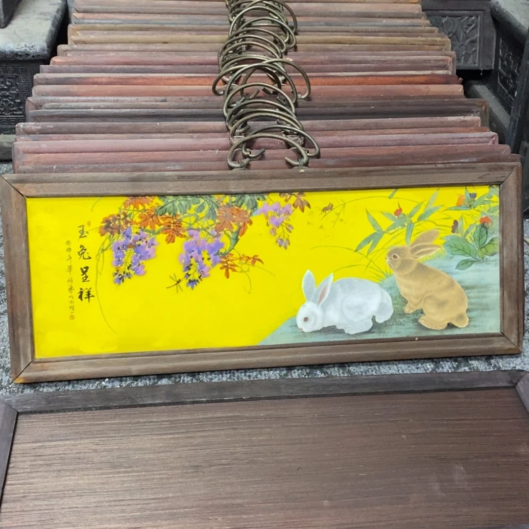 瓷片53*21 景德镇瓷板画柴窑烧制