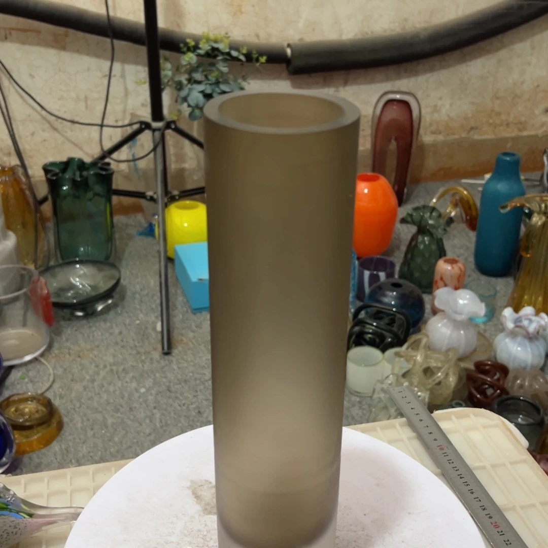 弘扬琉璃花器微瑕高度32