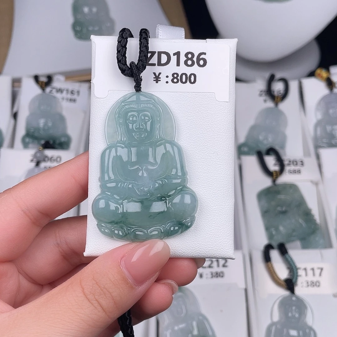 翡翠未镶嵌颈饰zd186