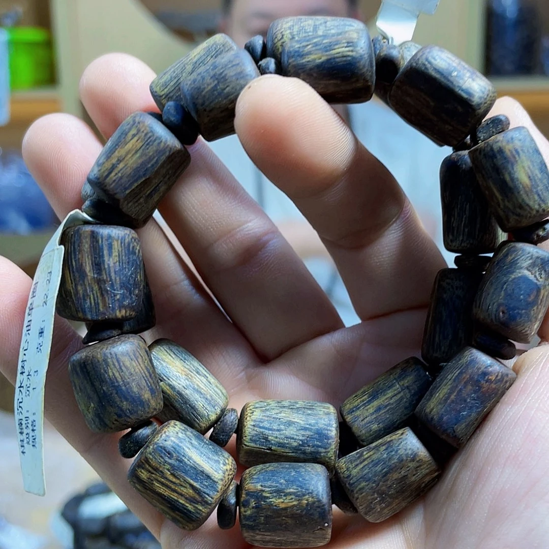 手串沉香棋楠沉水树心油单圈1.3/22克多样性发一