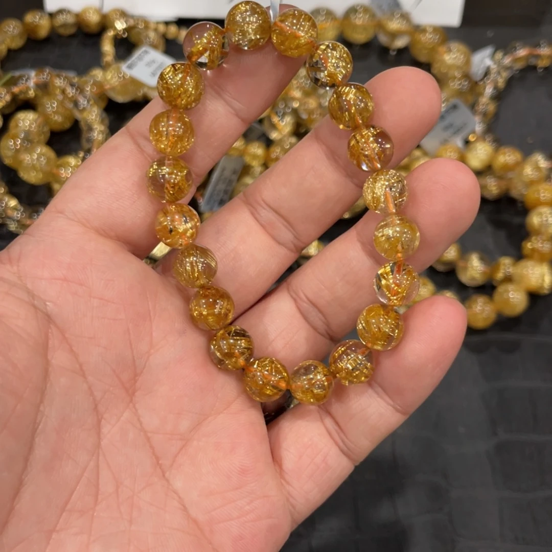 快***符水晶手链未镶嵌aaa0114钛晶