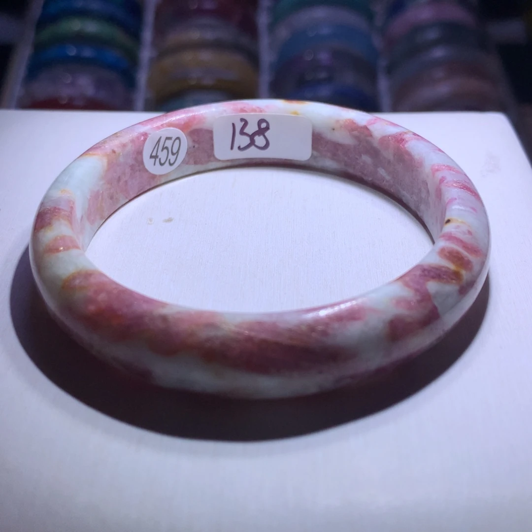 手镯水晶银S925镶嵌梅花61.3圈138