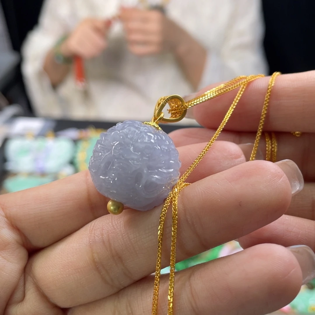 颈饰未镶嵌翡翠代编织