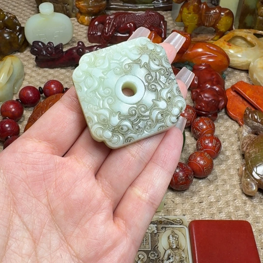 吊坠白玉菩提挂件