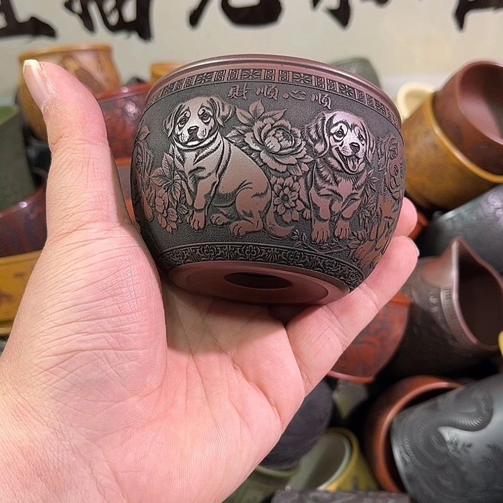 茶杯紫砂全手工紫砂 主人杯