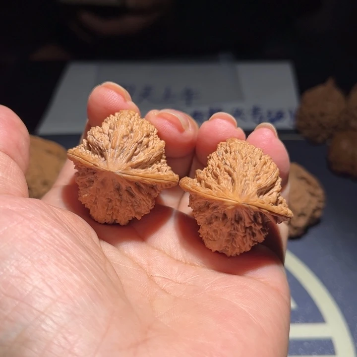 幸***活吊坠文玩核桃密纹