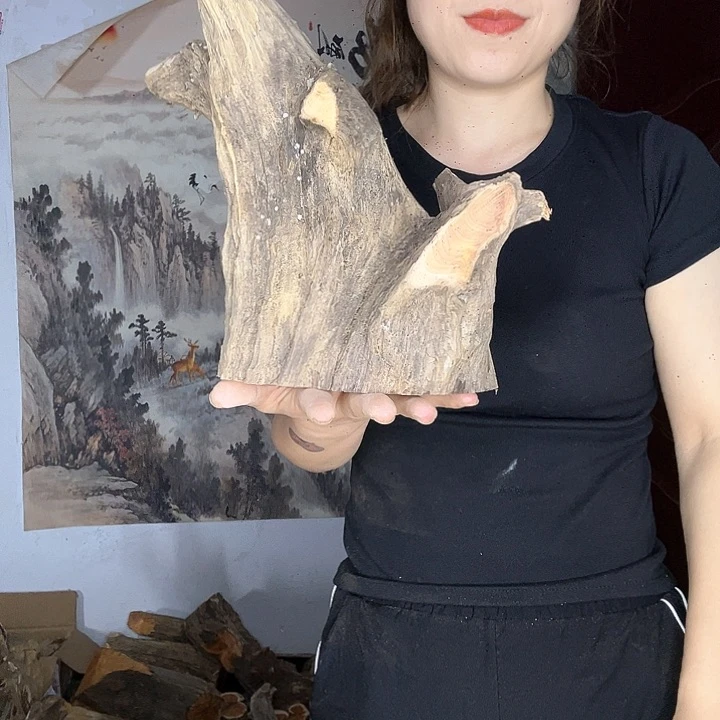 木小*神太行崖柏摆件