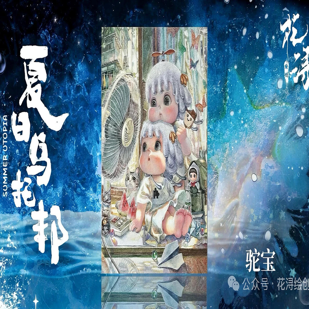 花浔工作室（夏日乌托邦系列）手绘卡盲盒直播间代拆