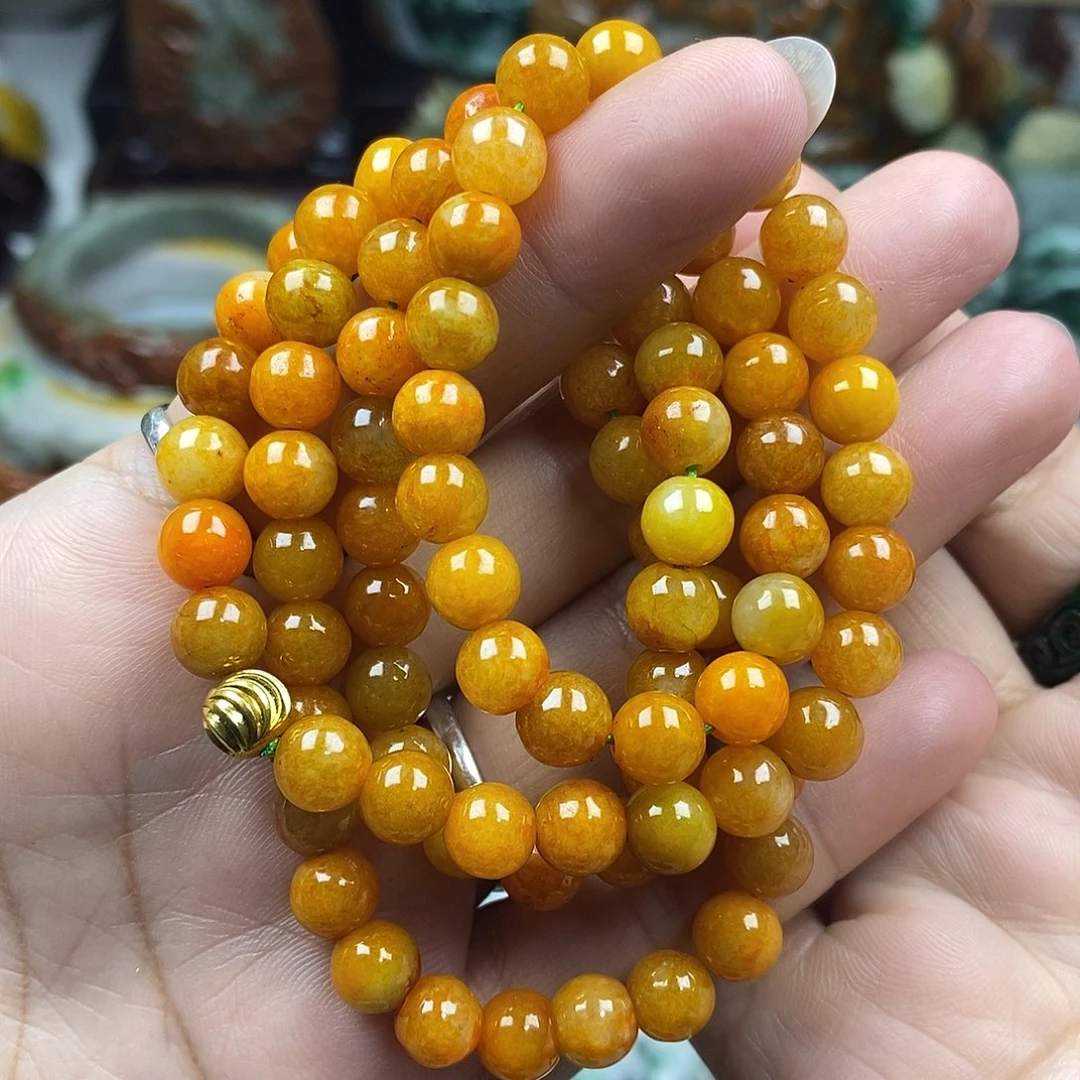 颈饰未镶嵌翡翠长项链