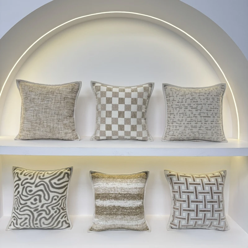 【自然雅致】高级客厅沙发抱枕靠枕 简约卧室飘窗靠垫含芯 轻奢棉麻