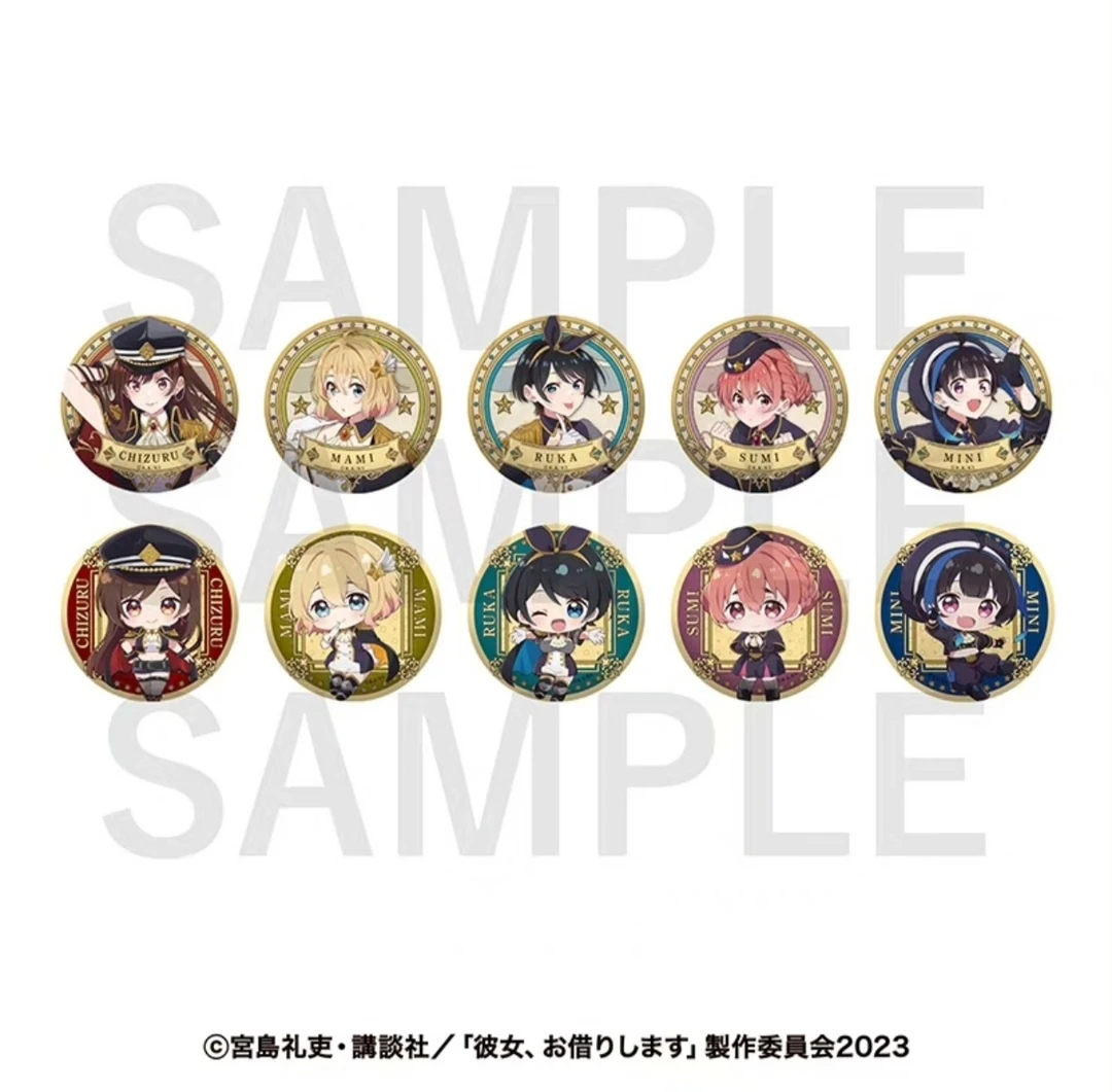 【租借女友】军装金属反光吧唧 日谷周边徽章盲盒代拆