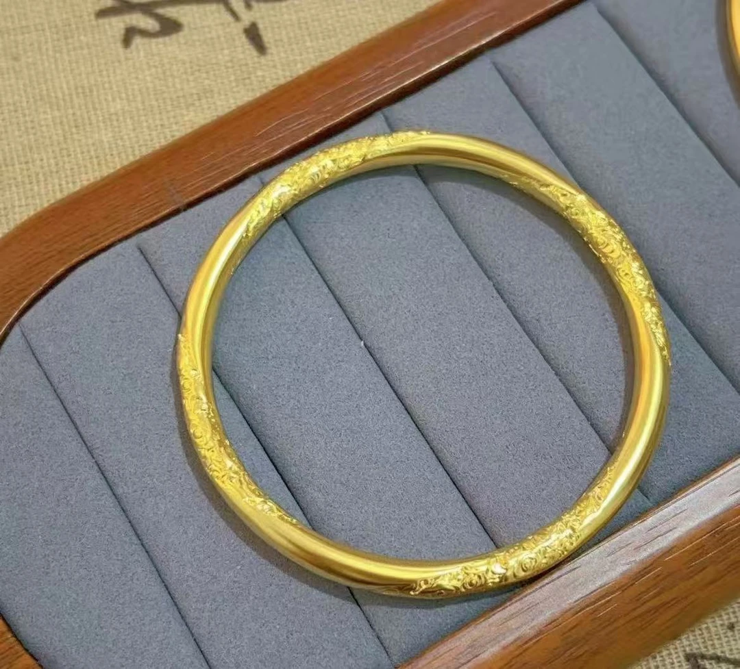 金色UK24-F032金黄色精品祥云手镯