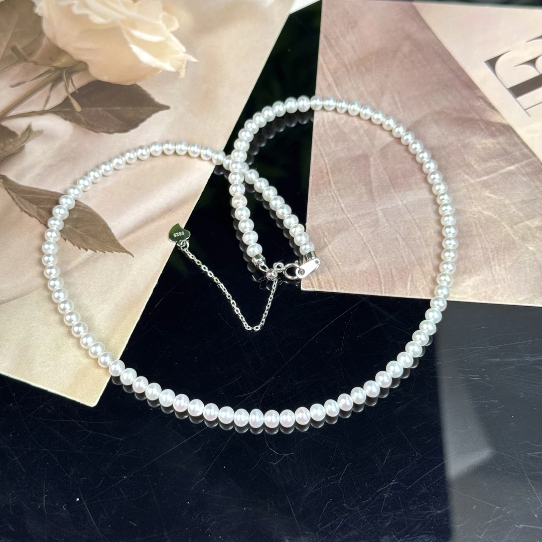 【小张严选】OY71016 淡水AK极光有核珍珠小米珠链 3mm 多样发其一