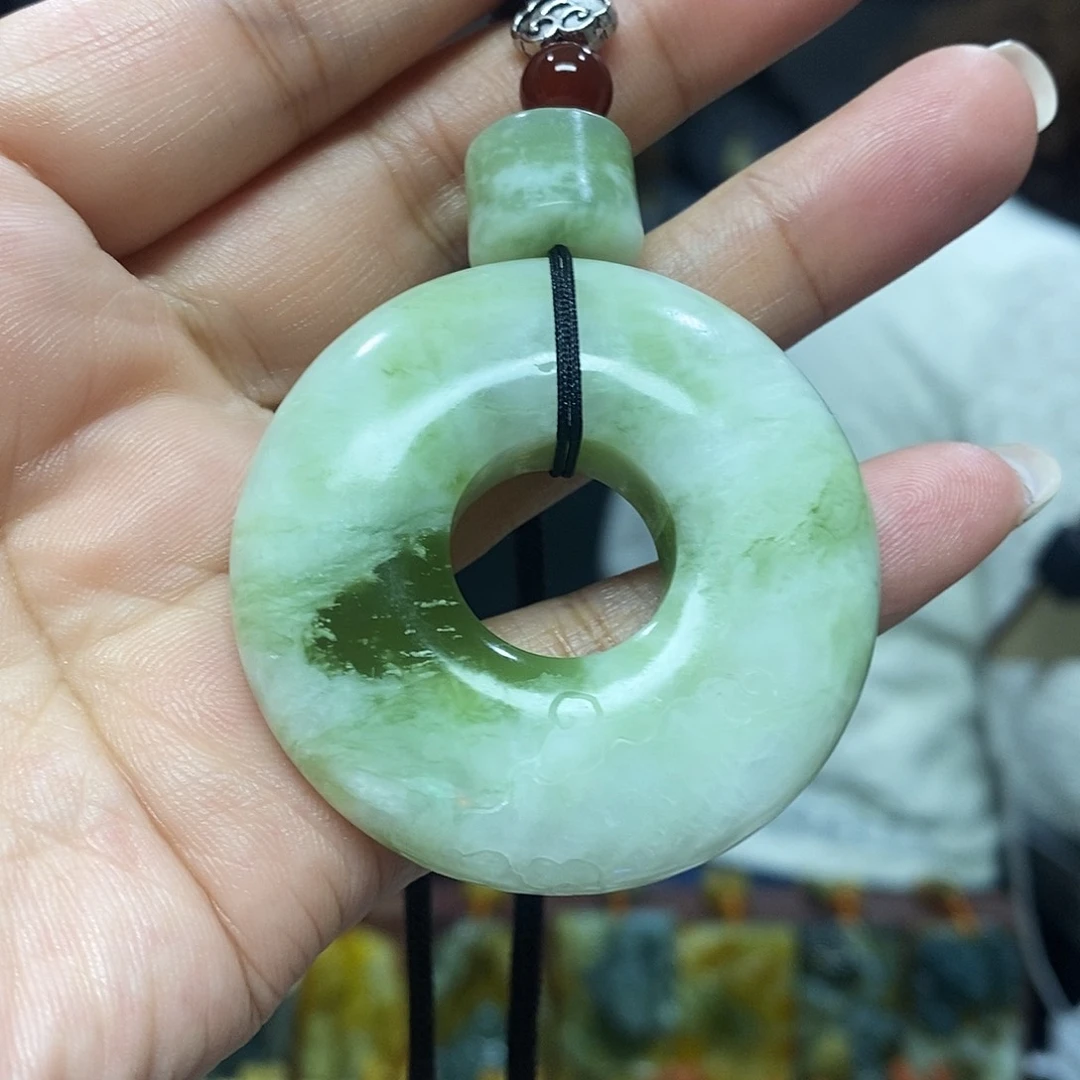 未镶嵌岫玉挂件吊坠项链