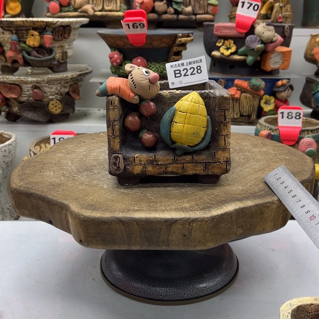 花盆228嘻哈粗陶手捏