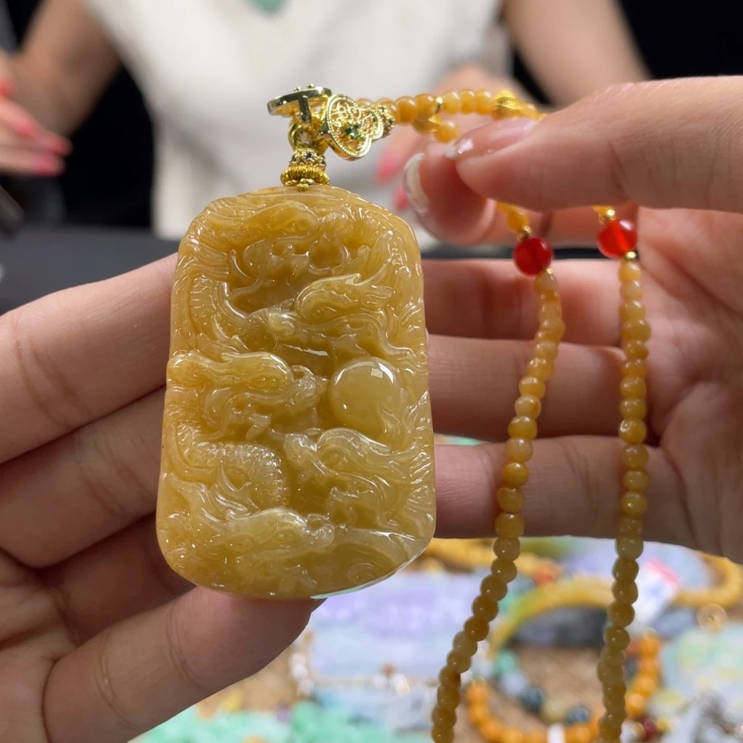 翡翠未镶嵌颈饰代编织