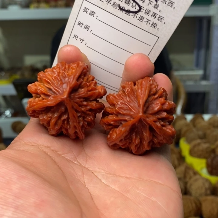 文玩核桃把件用****1文玩核桃三棱42-5