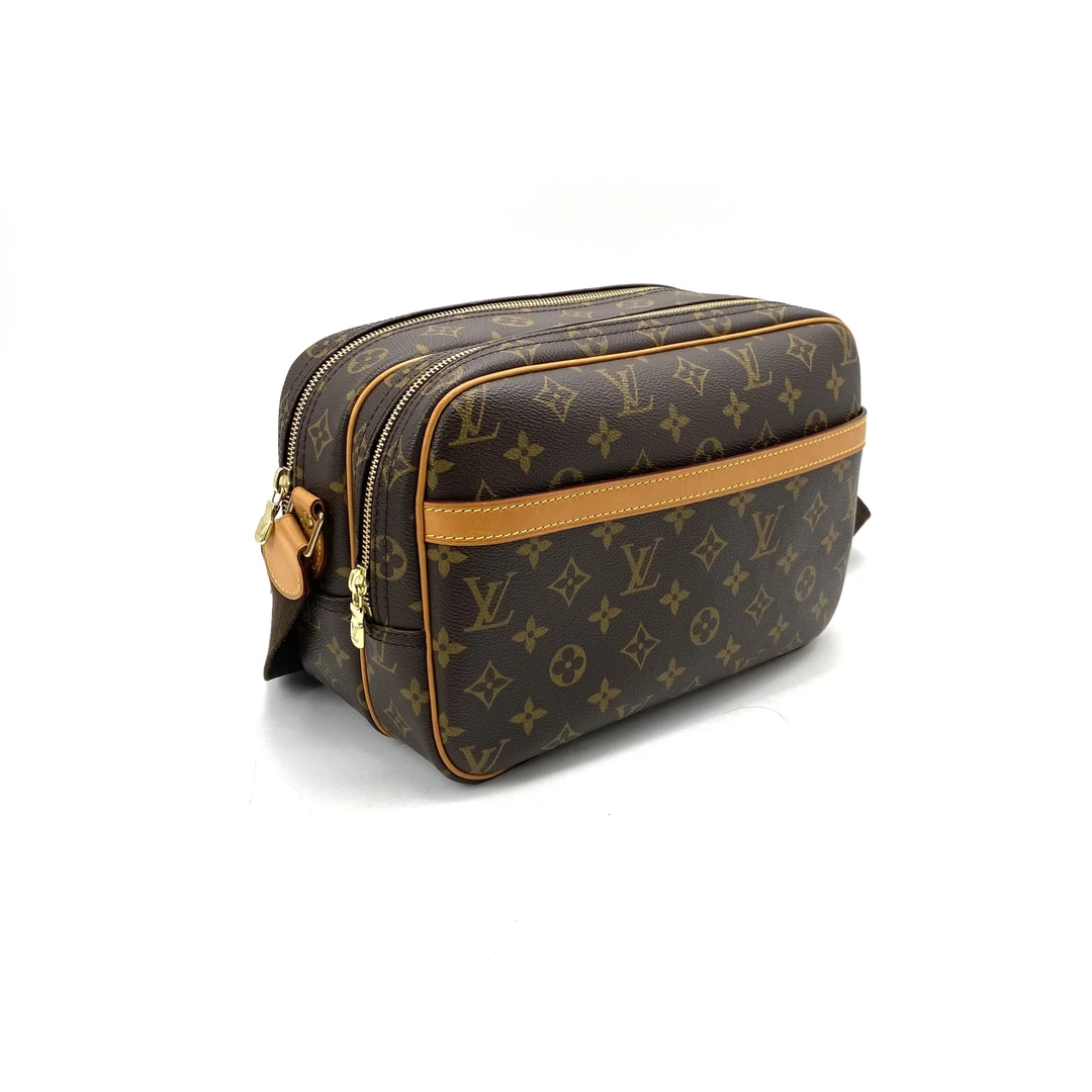 95新 LouisVuitton/路易威登 中古棕老花斜挎包 尺寸29/20