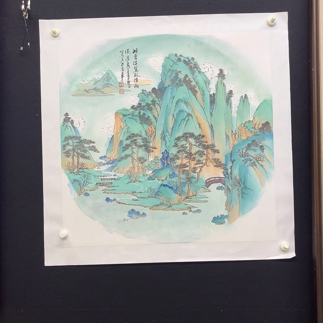 国画手绘国画，精品斗方
