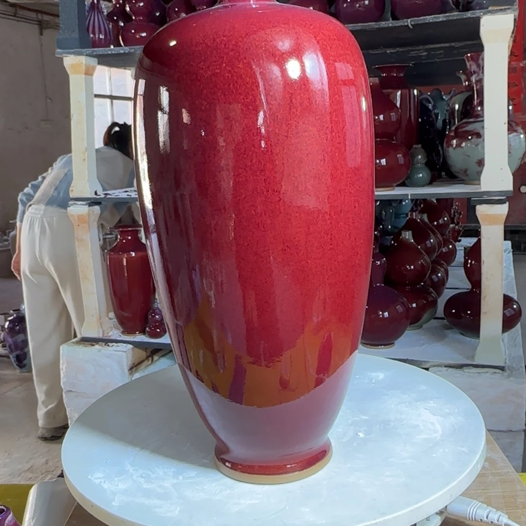 摆件瓷郑家钧窑摆件