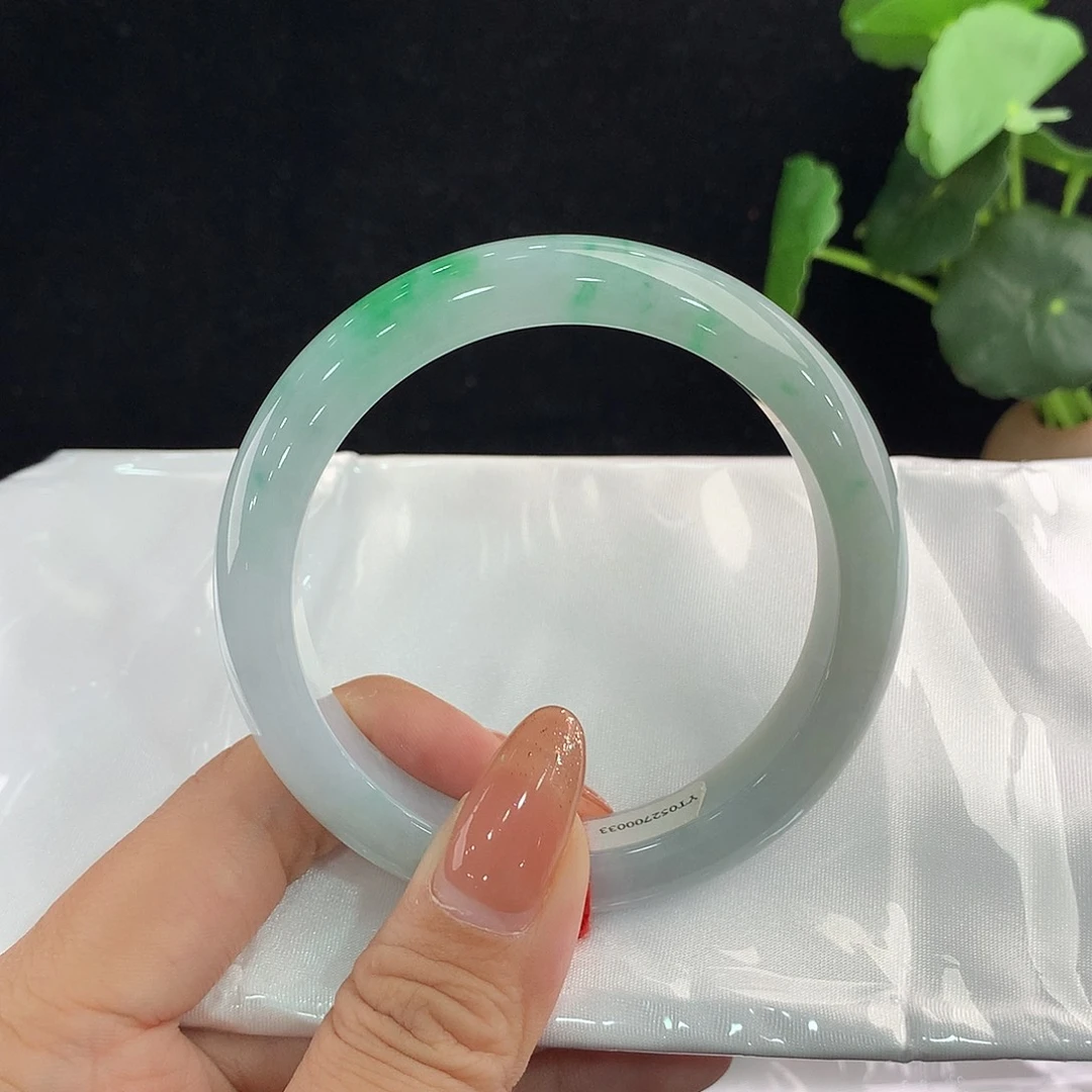 翡翠未镶嵌手镯正59