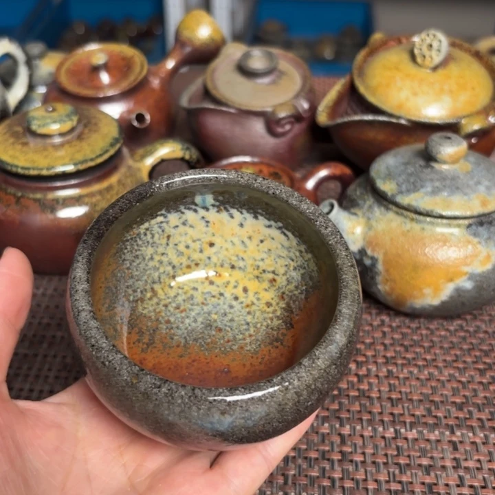 茶杯紫砂压手福气160