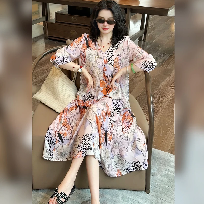 【Linda姐高端线】夏季新款时尚轻奢洋气法式连衣裙AS5LYH0555