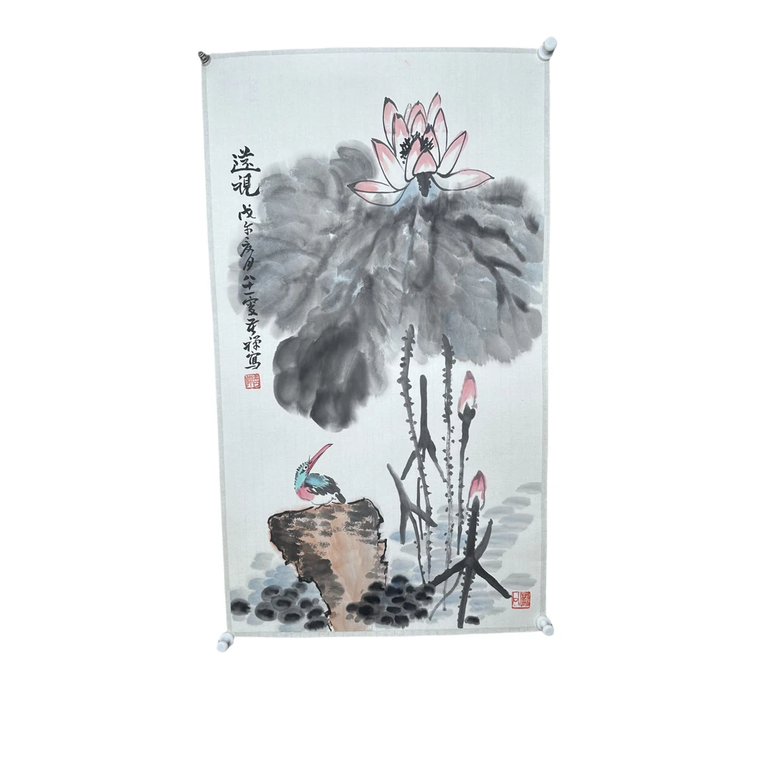 g512 花鸟 托底 尺寸50*90