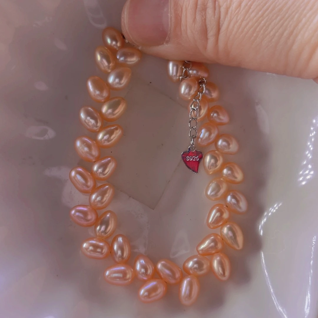 淡水珍珠手绳合金