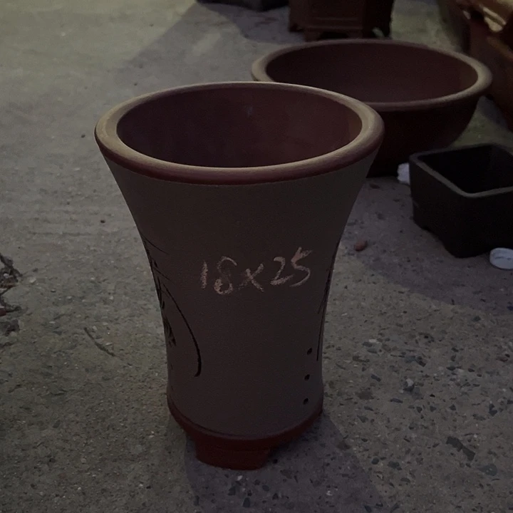 紫砂花盆，透气花盆