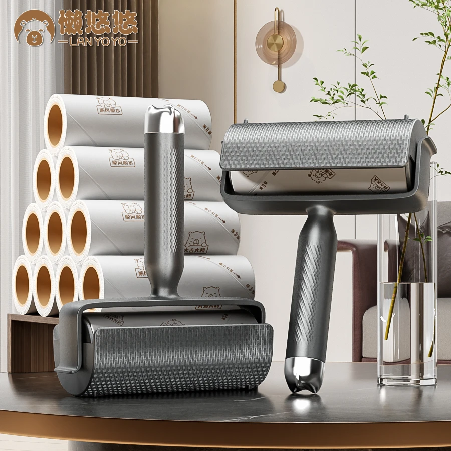 粘毛器滚筒可撕式替换卷纸床上去毛滚刷黏毛宠物家用衣服头发神器