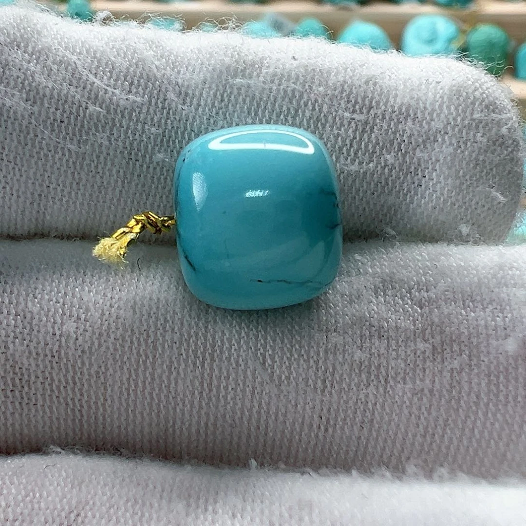 未镶嵌绿松石老型珠11.8x10.2mm