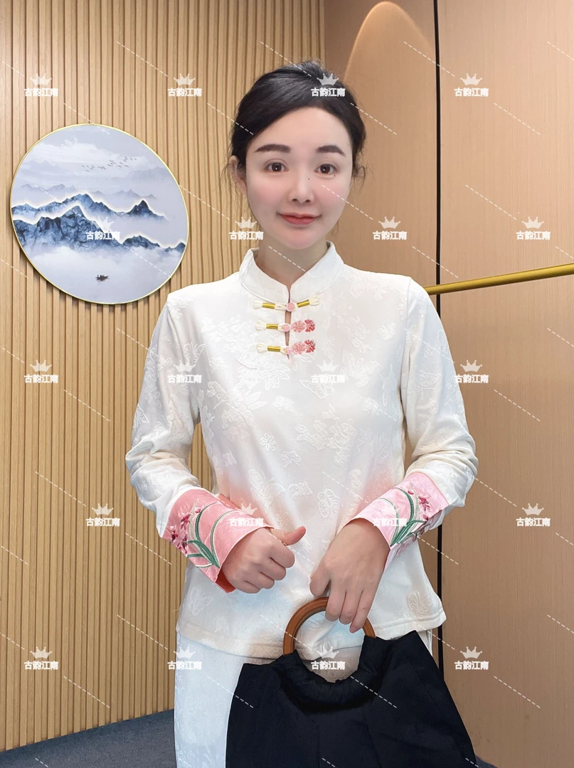 【古韵江南】专属定制·注重品质新中式国风手工盘扣女上衣D2520802