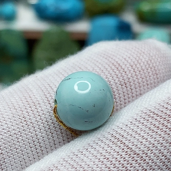 绿松石未镶嵌天然原矿 地大质检