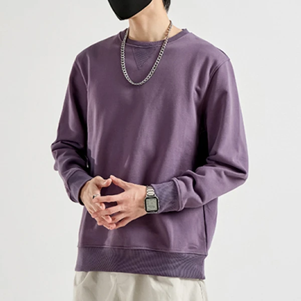 仓石一树潮流美式圆领卫衣男士秋冬季新款宽松休闲长袖百搭上衣服