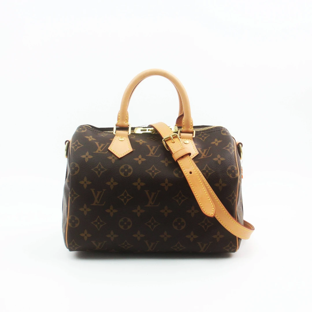 95新 LouisVuitton/路易威登 80959B 老花speedy25手提单肩斜挎包