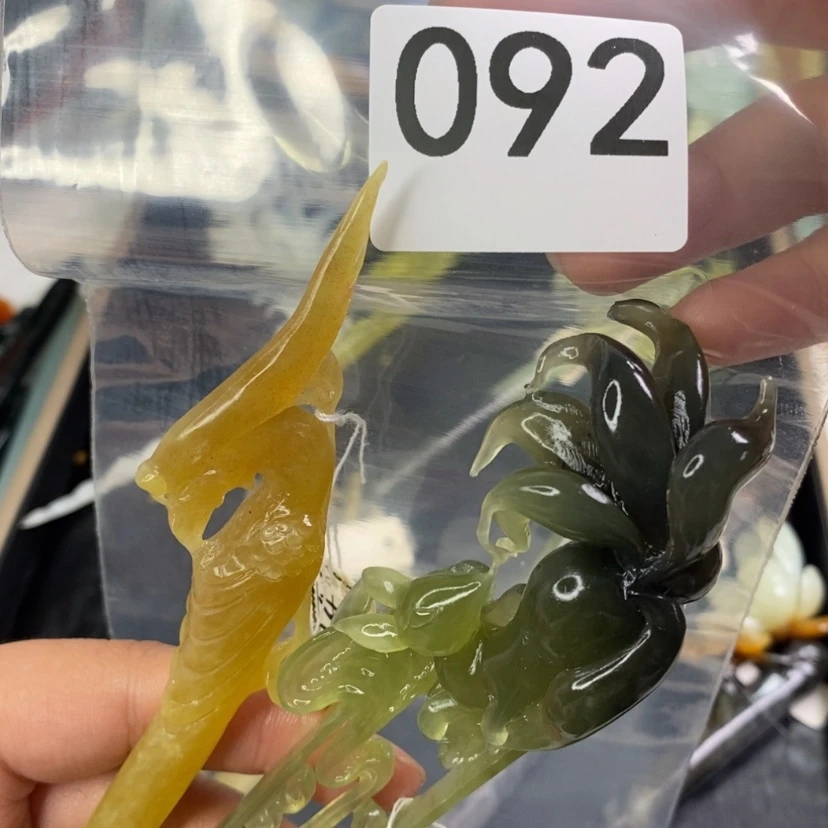 【闪购商品】岫玉发饰未镶嵌❄️****
