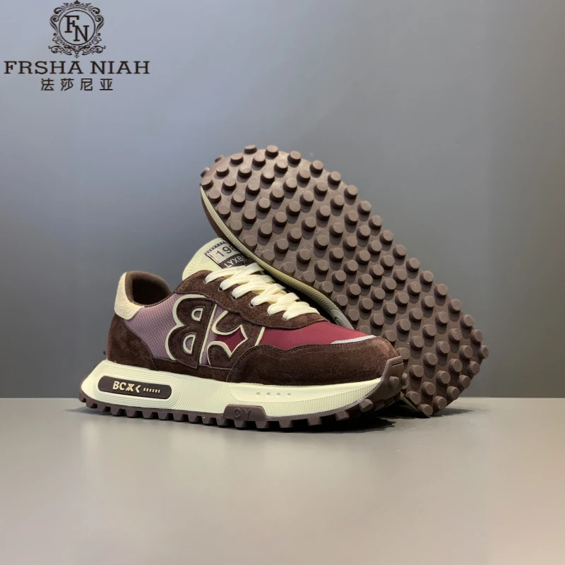 法莎尼亚男鞋新款复古阿甘鞋舒适透气运动鞋子潮流时尚百搭阿甘鞋