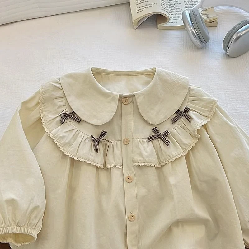 2025女童衬衫可爱甜美风春秋款