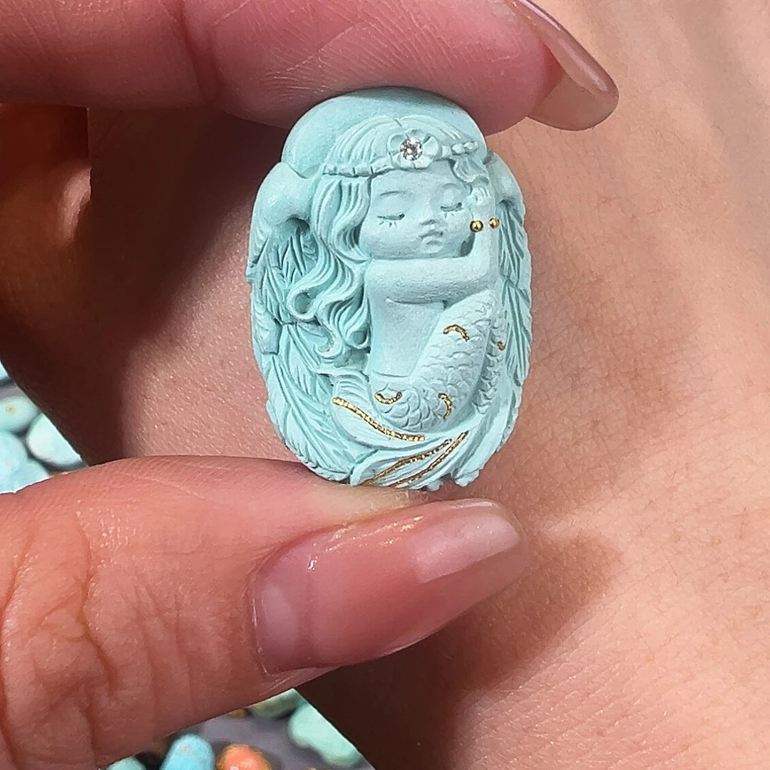 绿松石配件未镶嵌配件