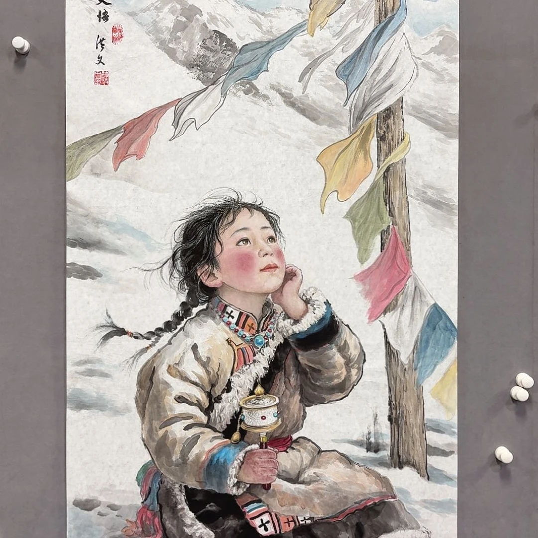 国画亲笔手绘放心去藏