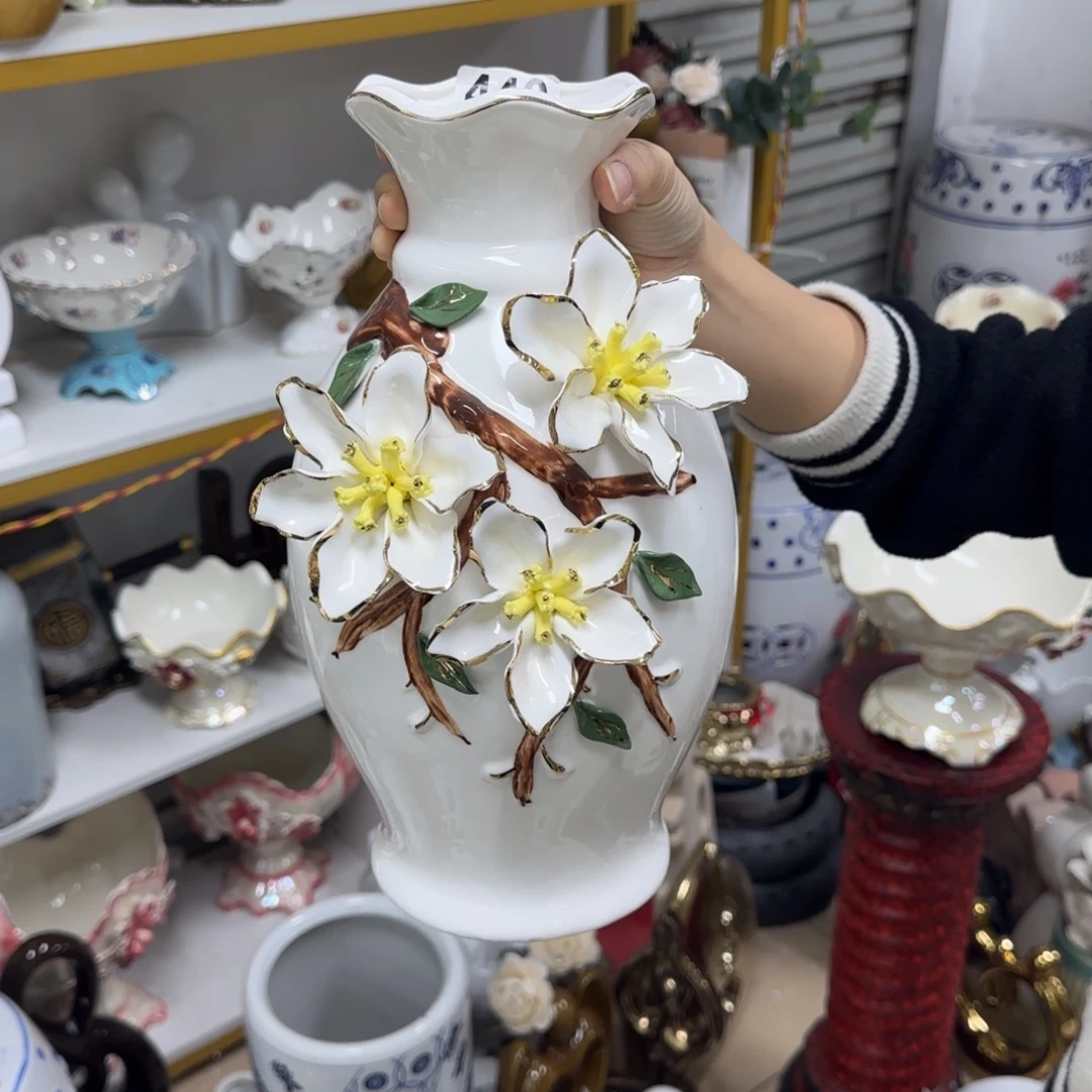 瓷片陶瓷工艺花瓶摆件