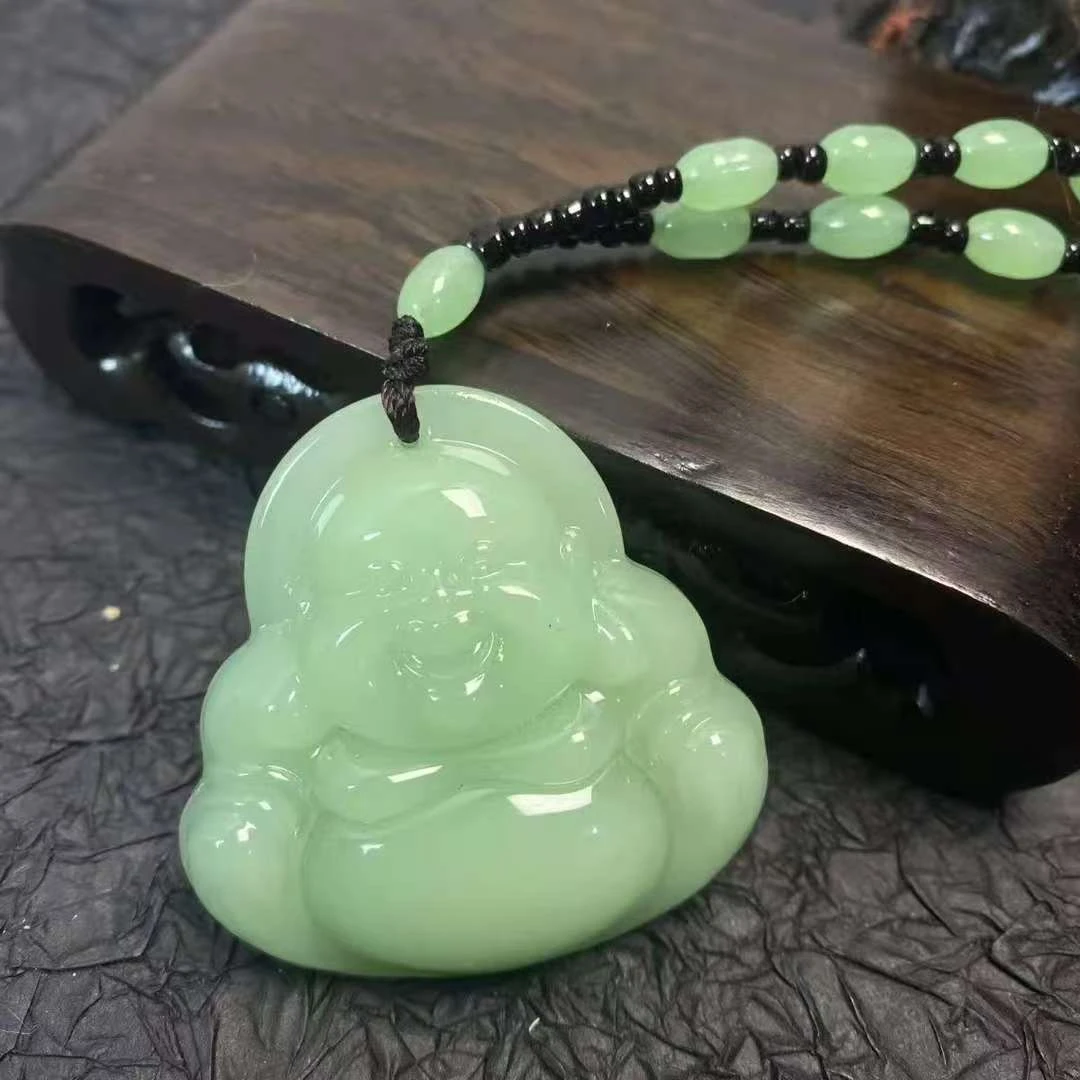 佛公笑脸弥勒佛吊坠国风吊坠040玉佛公吊坠