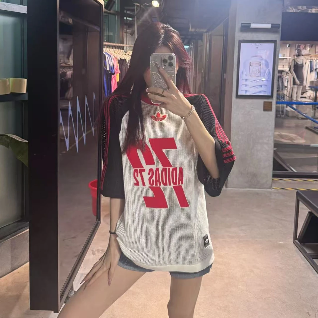 adidas阿迪达斯足球衫印花经典纯棉运动休闲短袖球衣KD2269