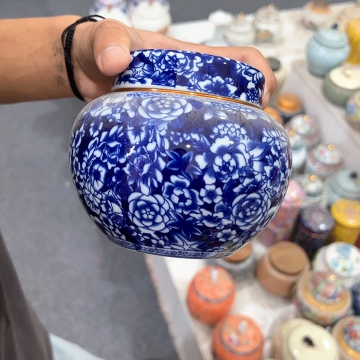 瑕疵福利品陶瓷茶叶罐不影响使用介意勿拍